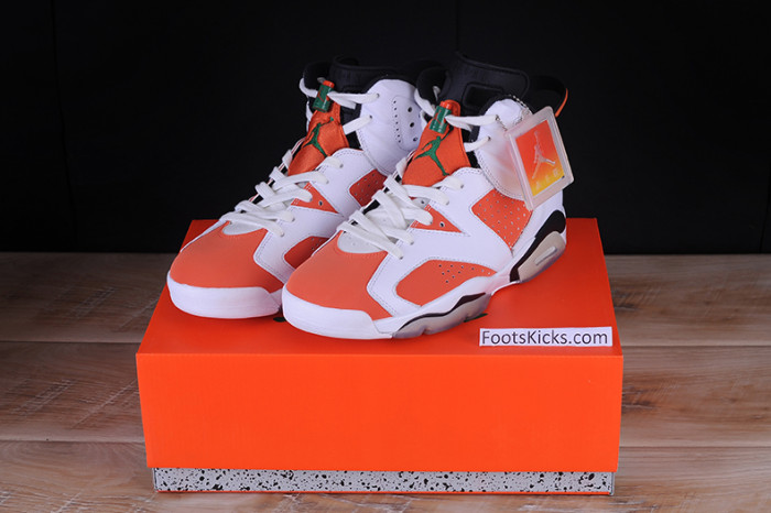 air jordan 6 retro nrg g8rd "gatorade" orange mens 384664-145