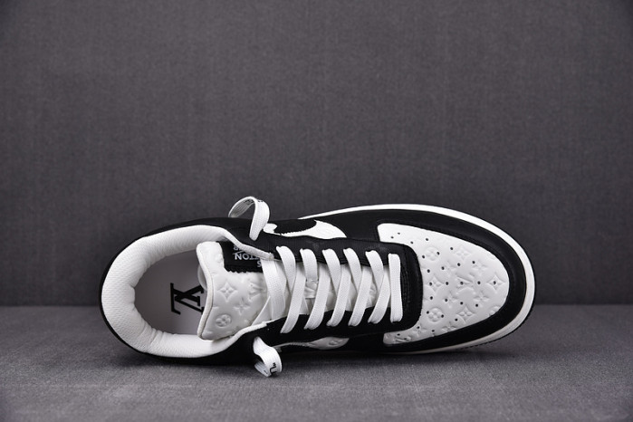 nike low air force 1 x black white