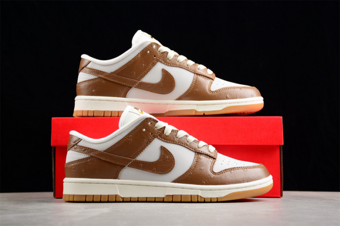 nike dunk low lx "brown ostrich" fj2260-001