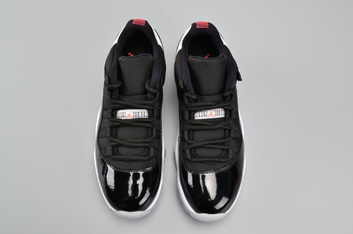 air jordan 11 retro low "infrared 23" black mens 528895-023