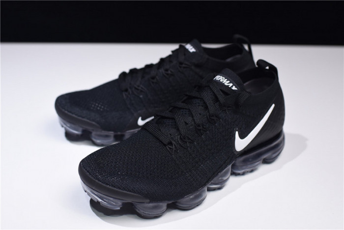nike air vapormax flyknit 2.0 running sneakers black/grey 942842-001