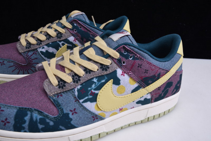 nike dunk low lemon wash multi-color cz9747-900