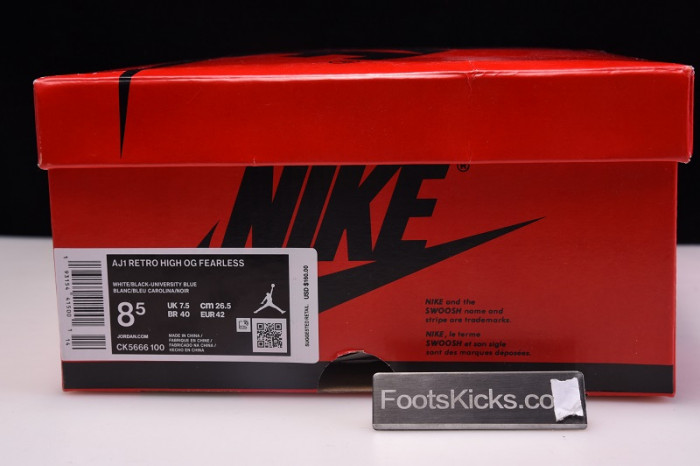 air jordan 1 fearless ck5666-100