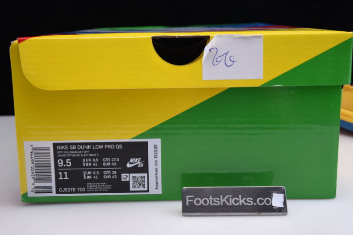 grateful dead x nike sb dunk low“ yellow bear” cj5378-700