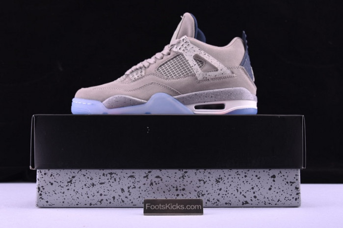 air jordan 4 retro pe grayness / white aj4-1043505