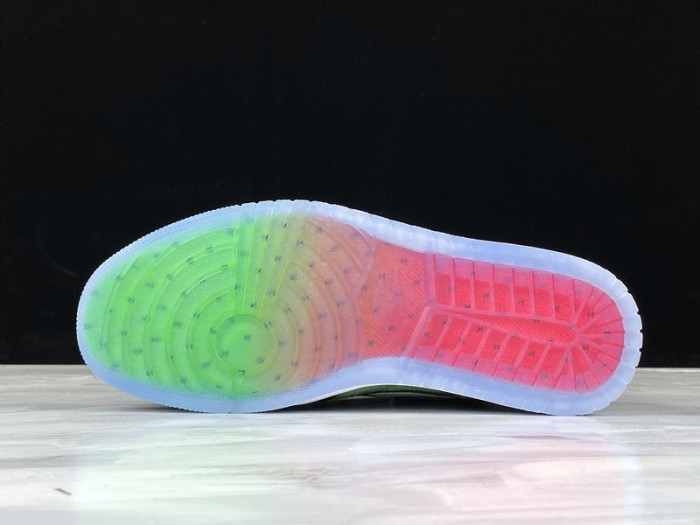 air jordan 1 high zoom “rage green” ck6637- 002