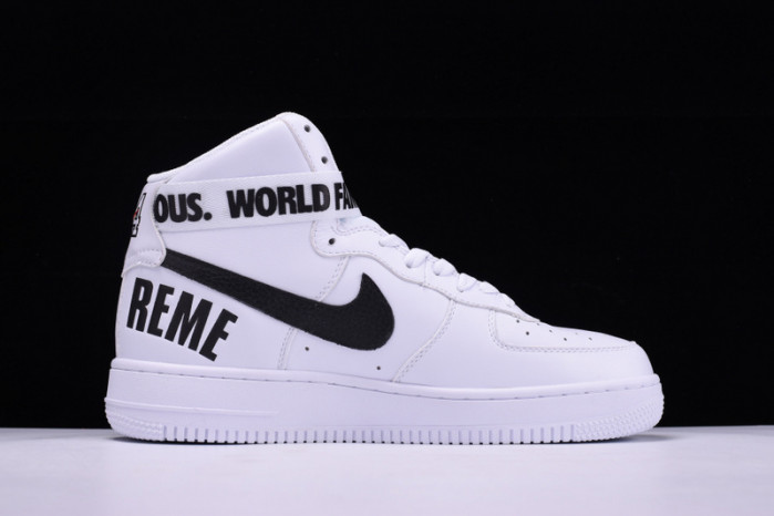 nike S*p*e air force 1 one high white world famous 698696-100