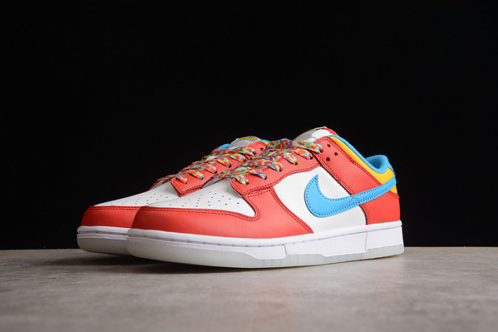 nike dunk low qs lebron james fruity pebbles dh8009-600