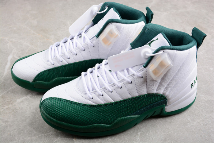 air jordan 12 white and green 136001-063