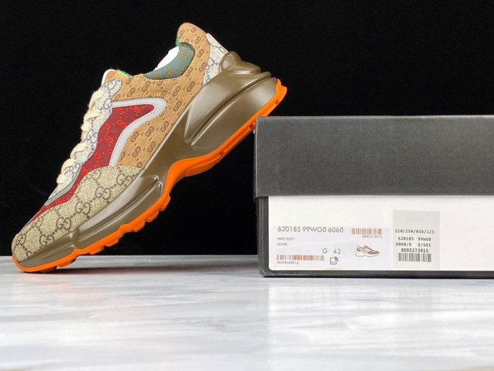 g*u*i rhyton vintage trainer sneaker 576969 drw00 9522